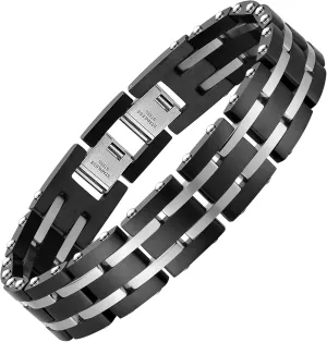 mens bracelet Surgical Grade Steel Men's Wide Link Stylish Bracelets for Men, Adjustable - 3 Colors to Choose from  men's bracelets