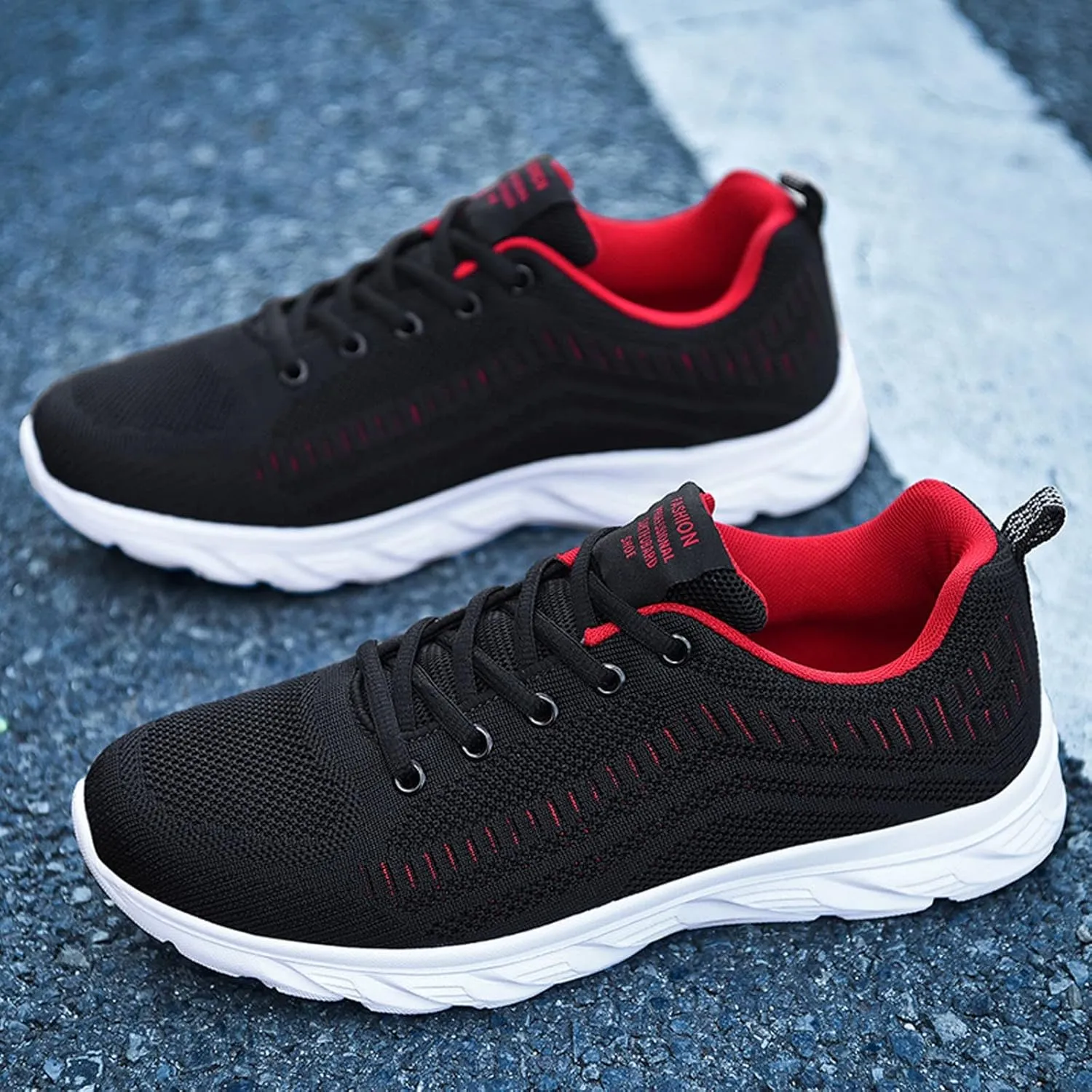 Men's Breathable Mesh Running Shoes Breathable Mesh Comfortable Tennis Shoe Men's Classic Casual Walking Shoes