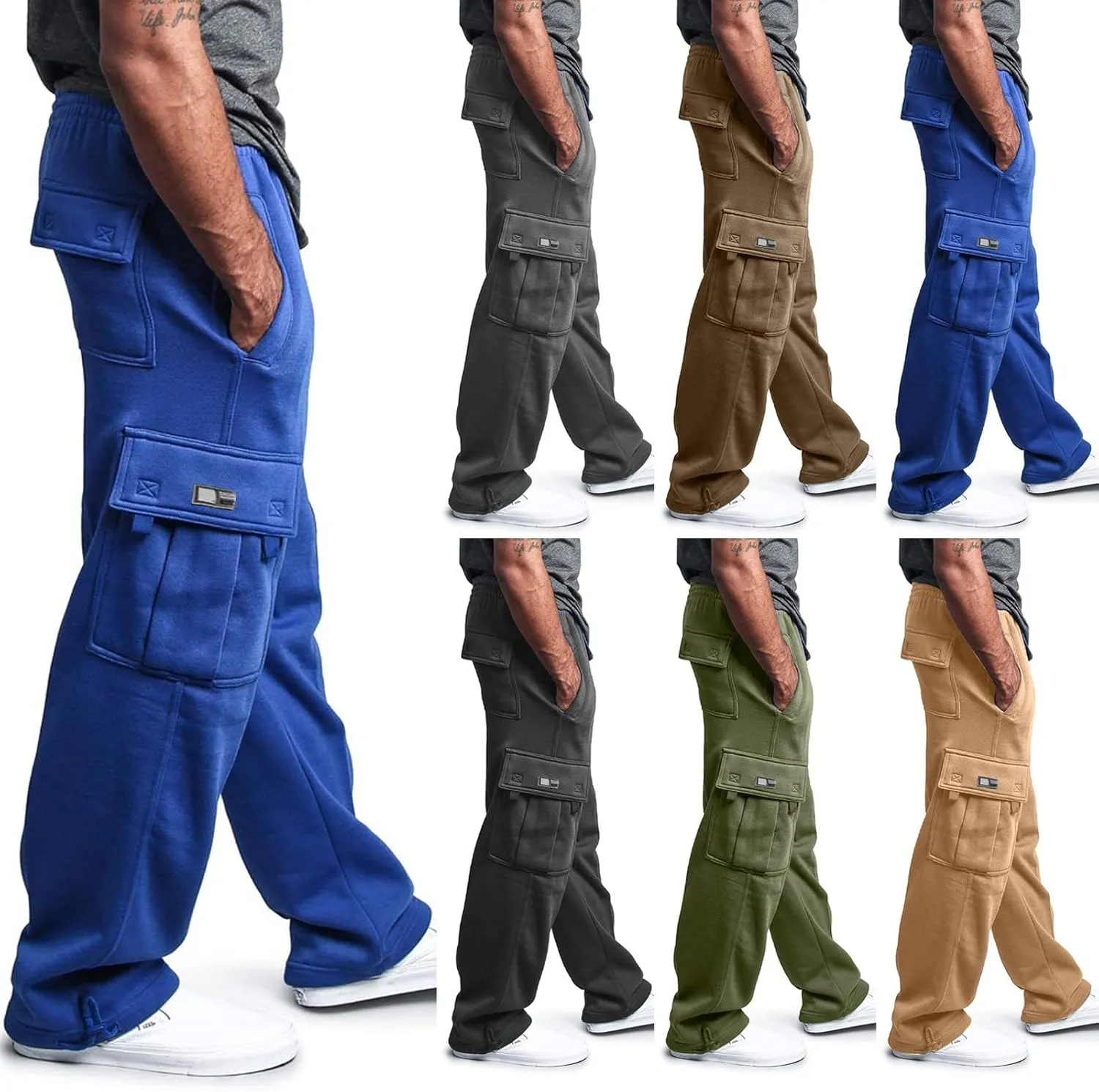 Mens Cargo Pants, Joggers for Men, Men's Casual Cargo Pants Hiking Pants Workout Joggers Athletic Sweatpants