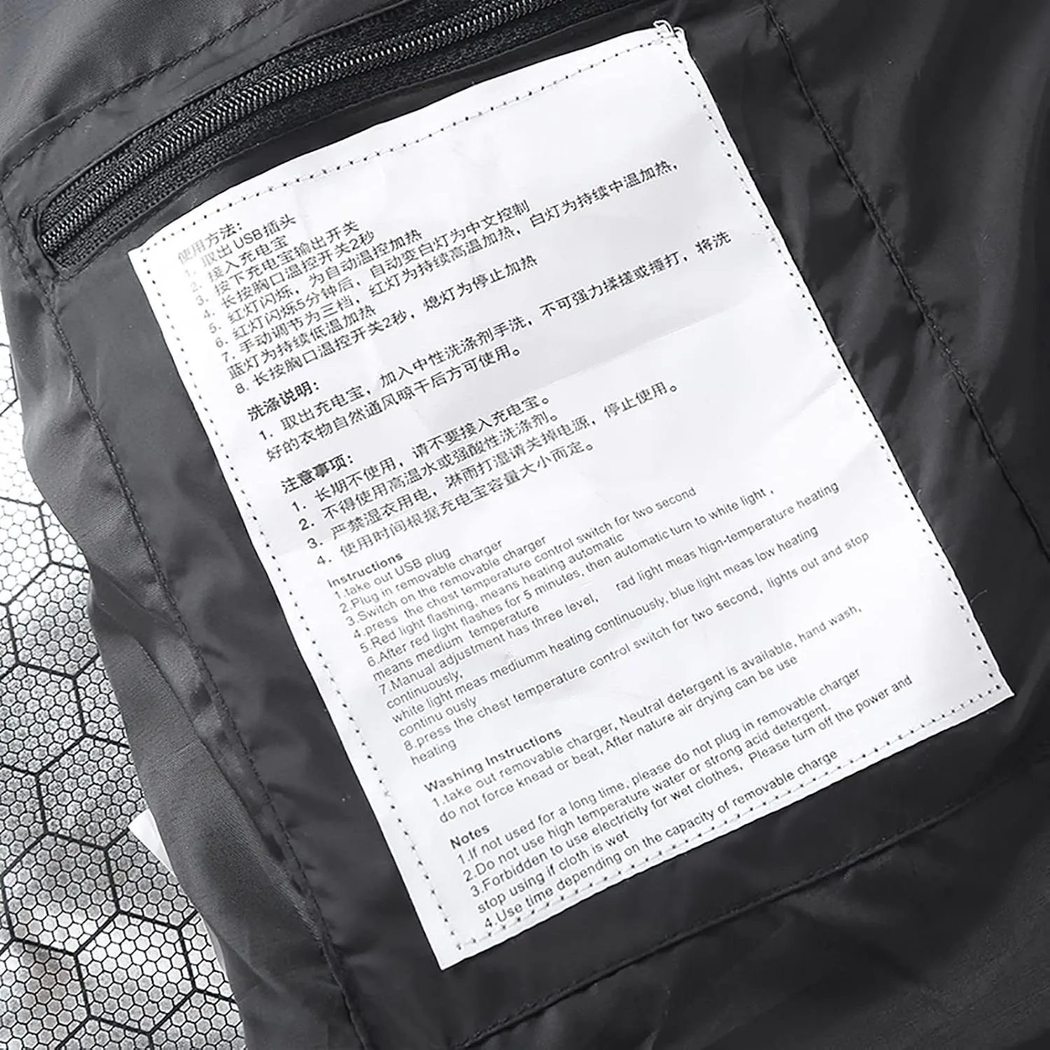 Men's Heated Jacket Lightweight Heating Jackets 2 Areas AI Heating Down Jacket Quilted Long Sleeve Winter Coat