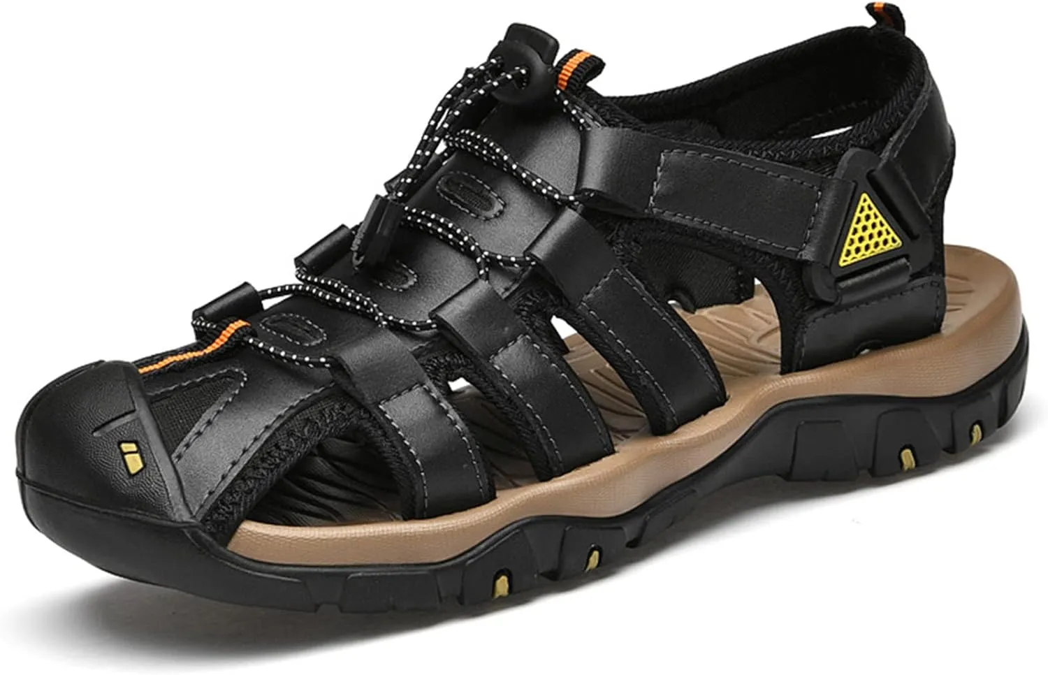 Men's Hiking Sport Sandals, Closed Toe Sport Sandals, Lightweight Trail Walking Casual Sandals Water Shoes