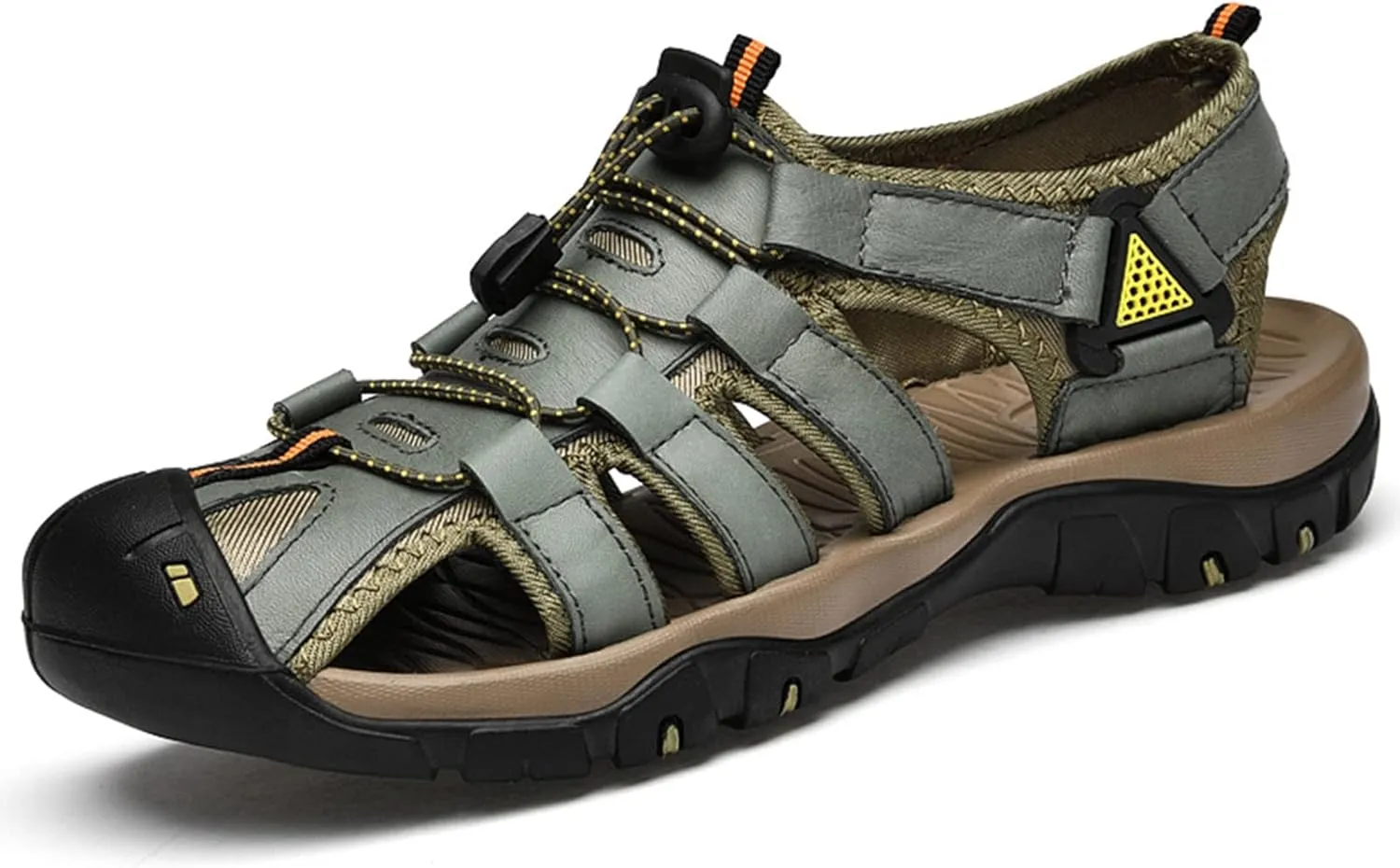 Men's Hiking Sport Sandals, Closed Toe Sport Sandals, Lightweight Trail Walking Casual Sandals Water Shoes
