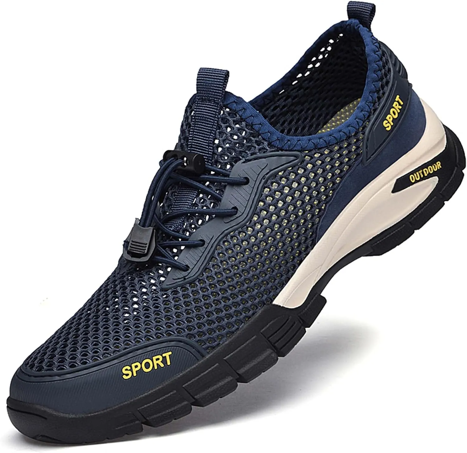 Men's mesh Hiking Sneakers,Lightweight and Breathable Men's mesh Walking Shoes,Barefoot Shoes,Men's Sandals,Non-Slip wear-Resistant,Durable