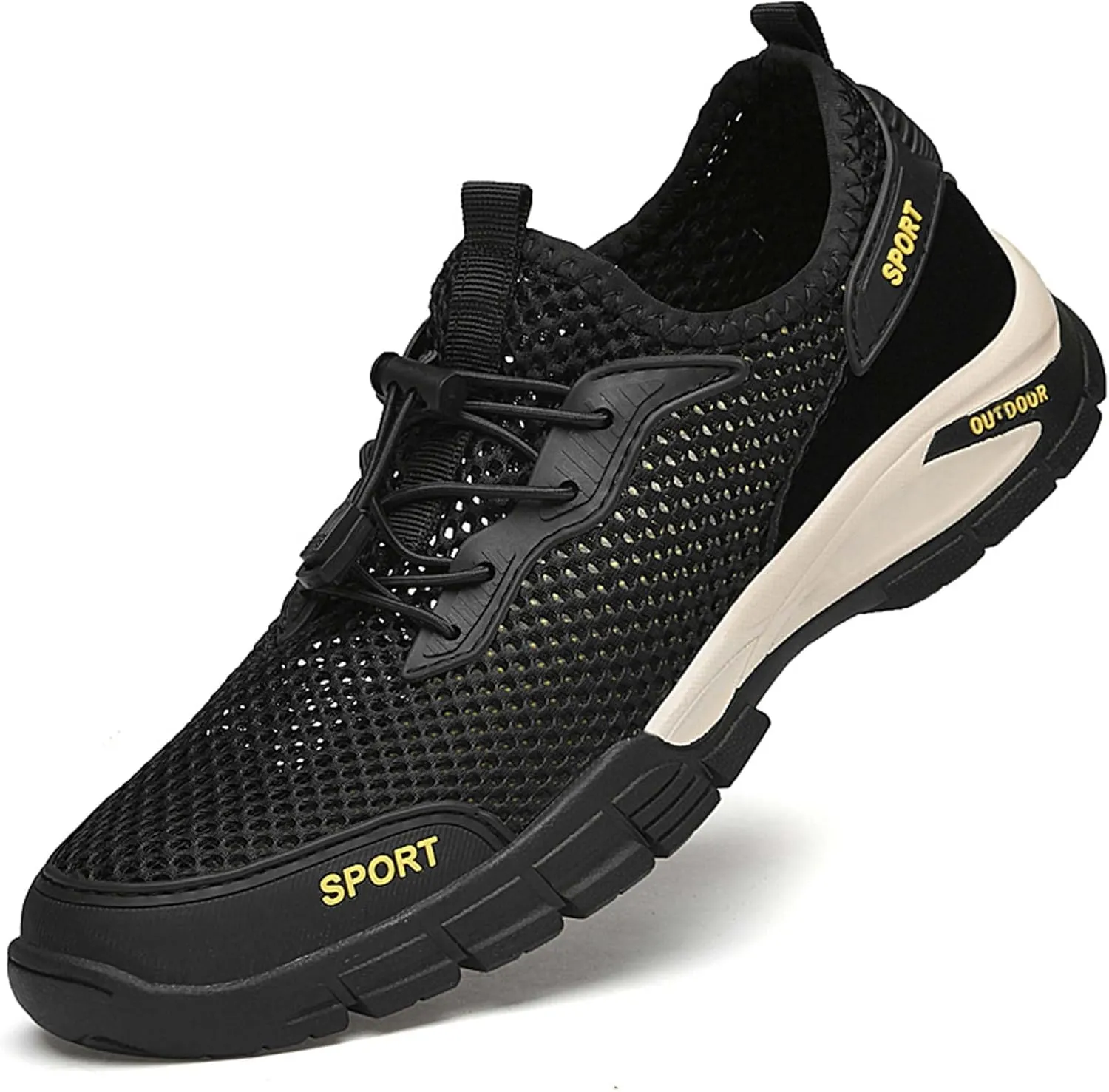 Men's mesh Hiking Sneakers,Lightweight and Breathable Men's mesh Walking Shoes,Barefoot Shoes,Men's Sandals,Non-Slip wear-Resistant,Durable