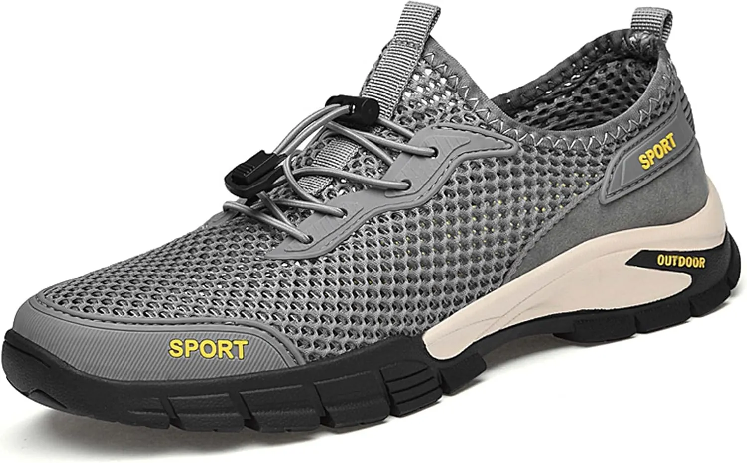 Men's mesh Hiking Sneakers,Lightweight and Breathable Men's mesh Walking Shoes,Barefoot Shoes,Men's Sandals,Non-Slip wear-Resistant,Durable