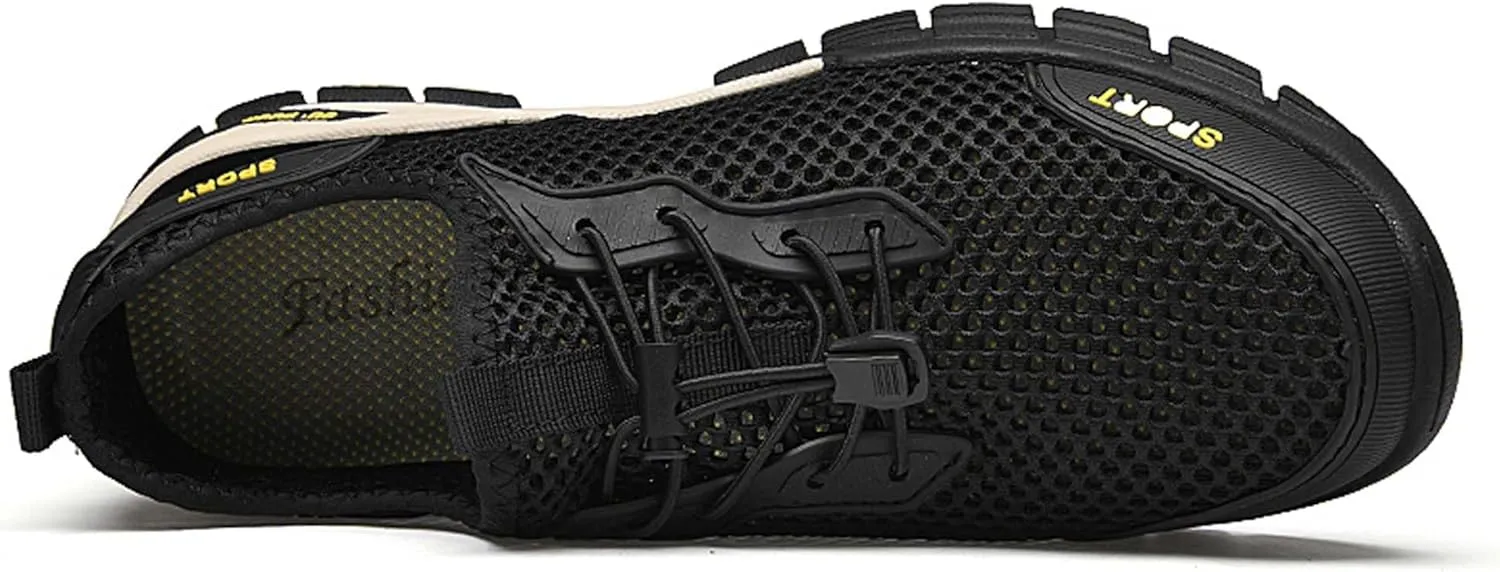 Men's mesh Hiking Sneakers,Lightweight and Breathable Men's mesh Walking Shoes,Barefoot Shoes,Men's Sandals,Non-Slip wear-Resistant,Durable
