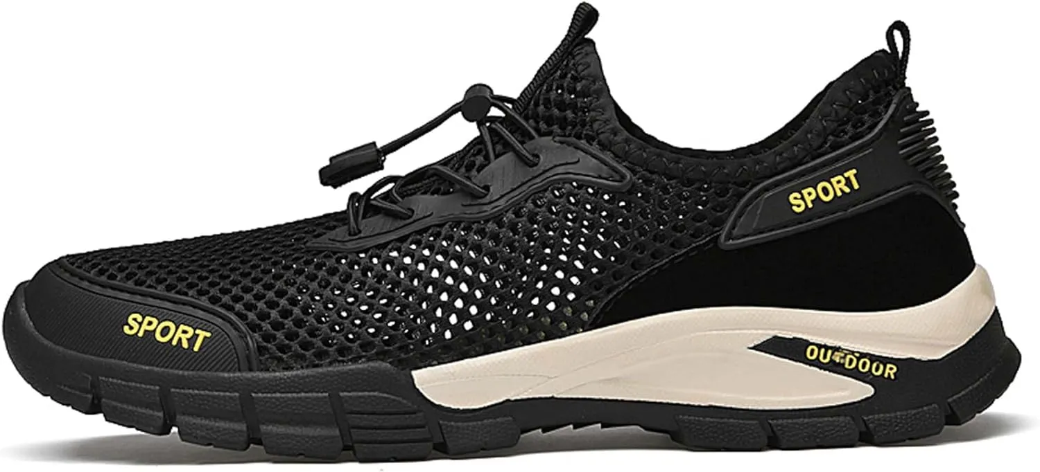 Men's mesh Hiking Sneakers,Lightweight and Breathable Men's mesh Walking Shoes,Barefoot Shoes,Men's Sandals,Non-Slip wear-Resistant,Durable