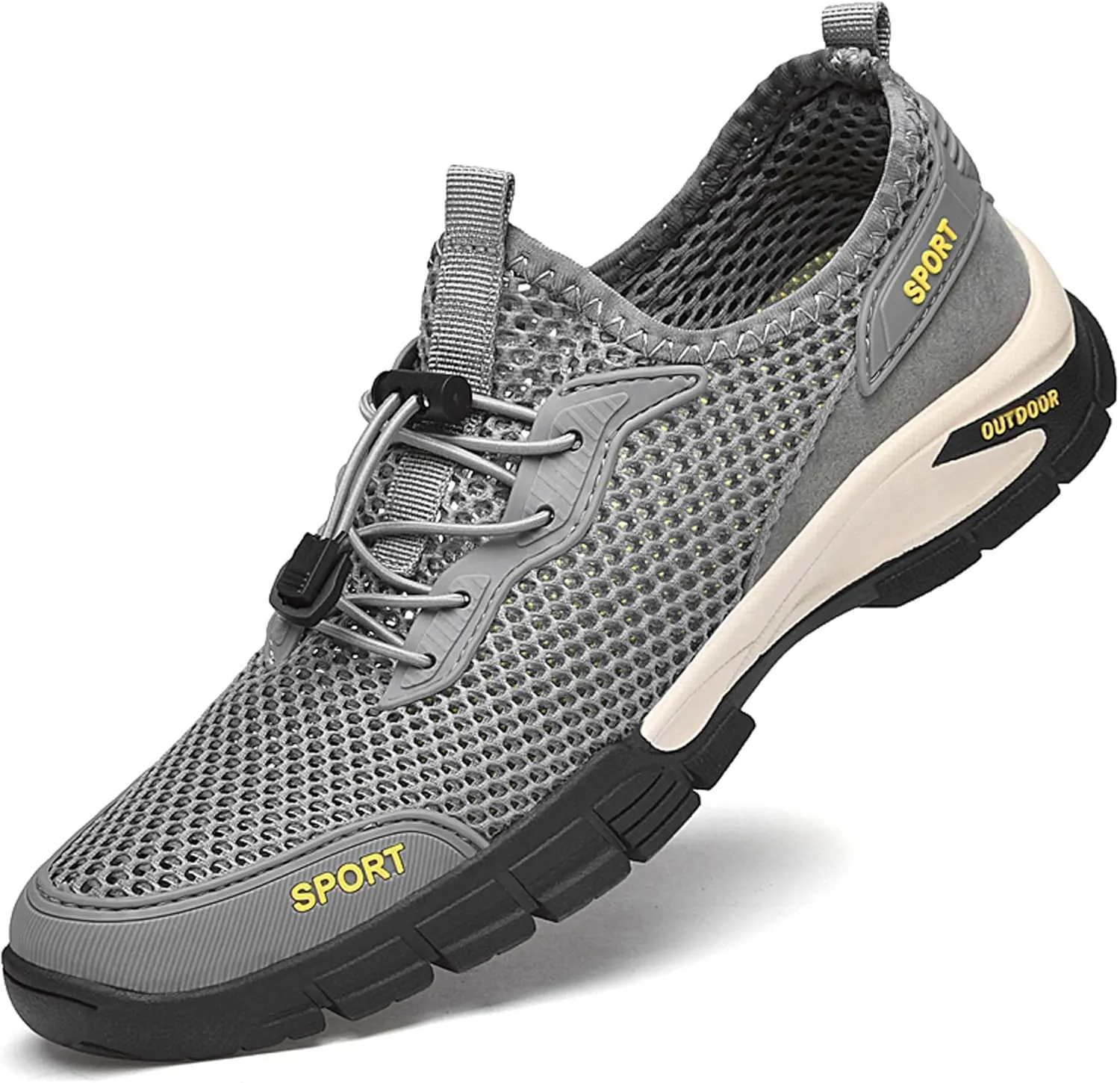 Men's mesh Hiking Sneakers,Lightweight and Breathable Men's mesh Walking Shoes,Barefoot Shoes,Men's Sandals,Non-Slip wear-Resistant,Durable