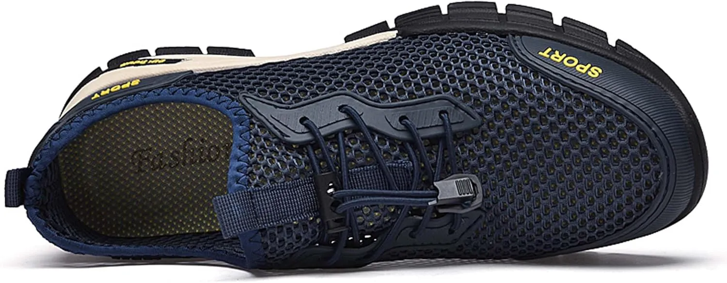 Men's mesh Hiking Sneakers,Lightweight and Breathable Men's mesh Walking Shoes,Barefoot Shoes,Men's Sandals,Non-Slip wear-Resistant,Durable