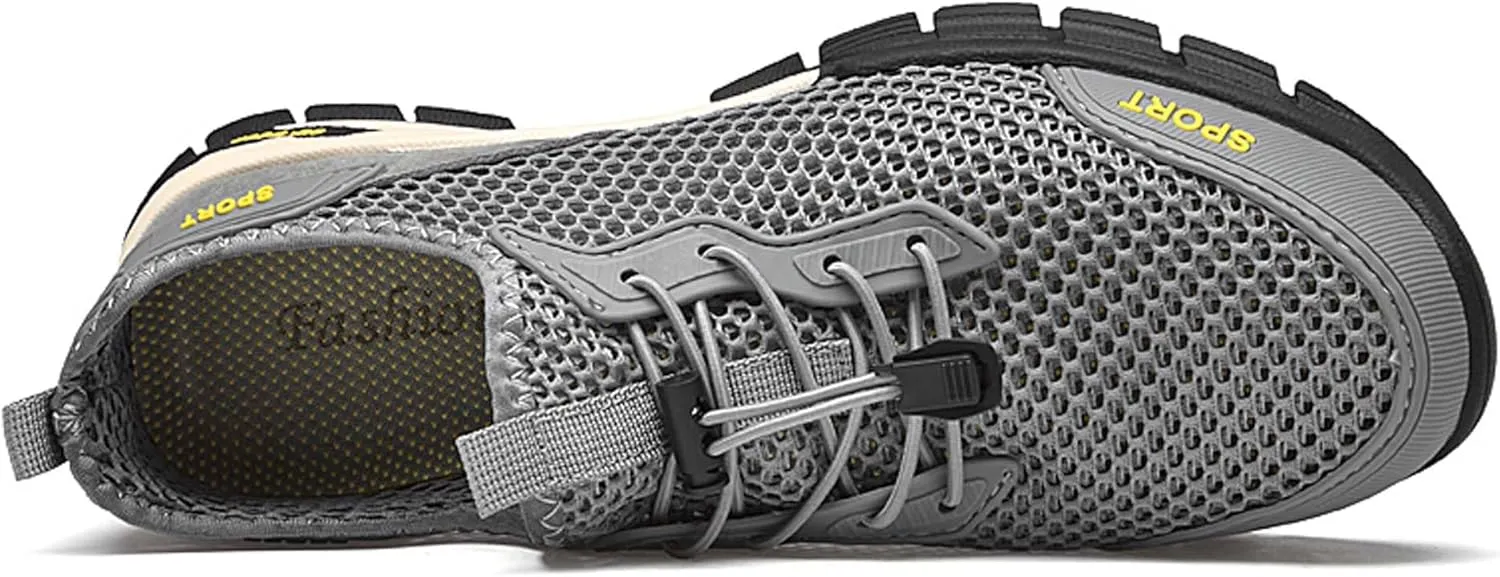 Men's mesh Hiking Sneakers,Lightweight and Breathable Men's mesh Walking Shoes,Barefoot Shoes,Men's Sandals,Non-Slip wear-Resistant,Durable