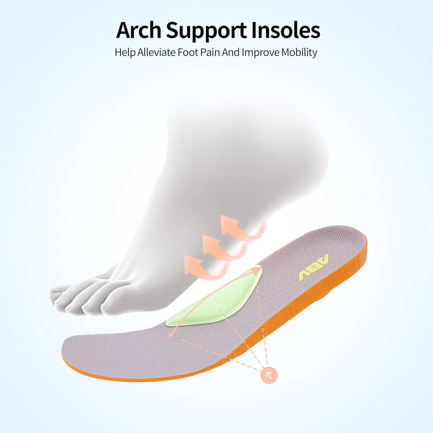 Mens Wide Toe Box Walking Shoes Arch Support Orthotic Slip On Air Tennis Running Sneakers for Plantar Fasciitis Relief US 7-13