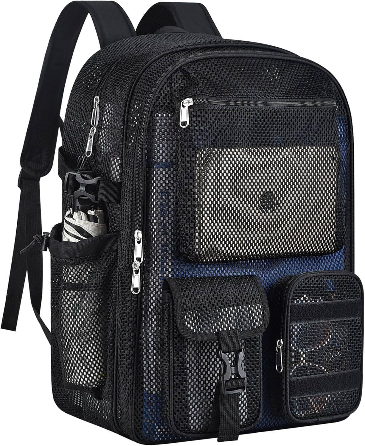 Mesh Backpack for School, 36L Large Heavy Duty Mesh Backpacks for Adults Girls Boys Kids with Inner Laptop Compartment, Mesh Schoolbag for Outdoor Hiking Beach