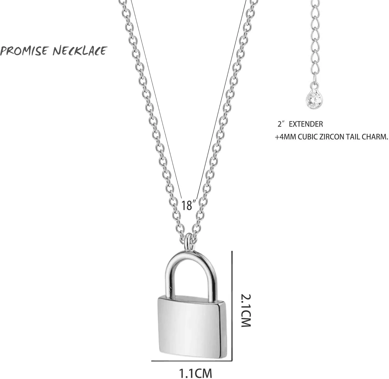 MEVECCO Gold Dainty Initial Necklace Lock Necklace 18K Gold Plated Padlock Necklace Letter Necklaces for Women Minimalist Personalized Jewelry