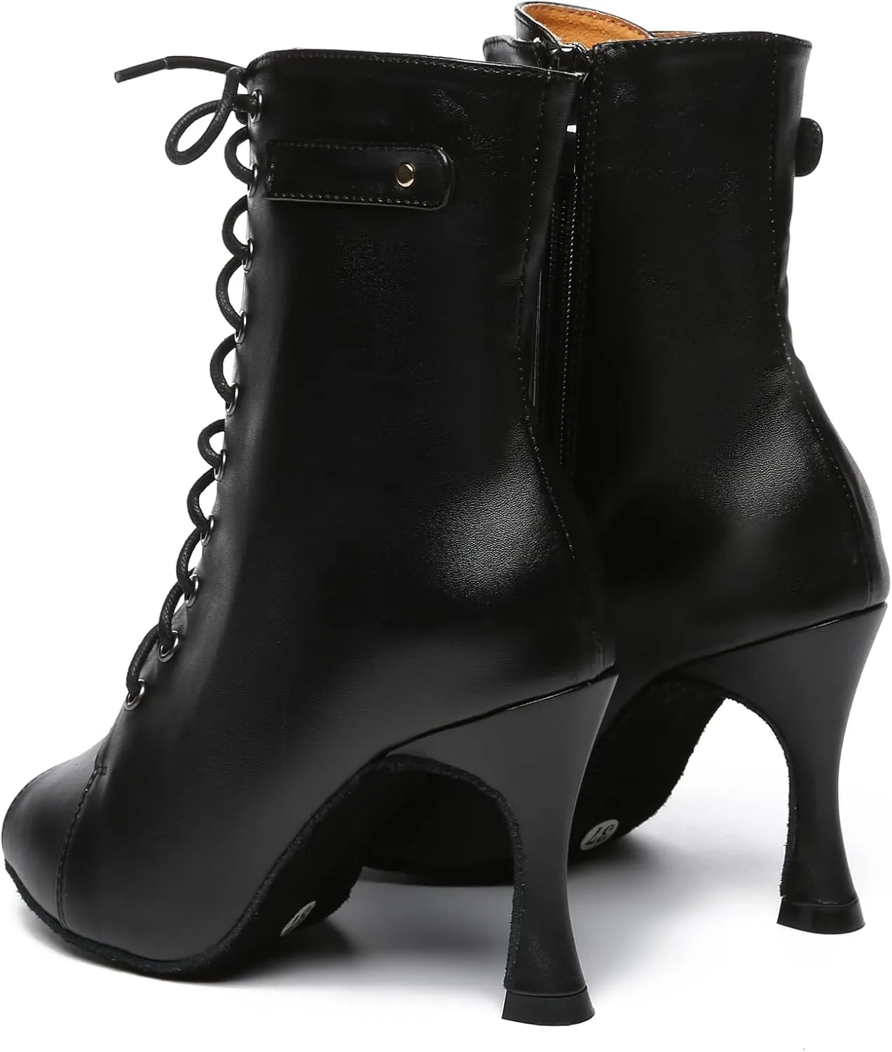 Minishion Comfortable Dance Shoes for Women Sexy Peep Toe Wedding Evening Ankle Booties
