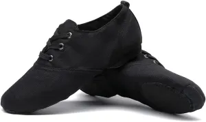 MSMAX Jazz Boots for Girls Lace-up Dancing Sneakers for Boys