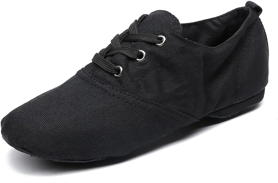 MSMAX Jazz Boots for Girls Lace-up Dancing Sneakers for Boys