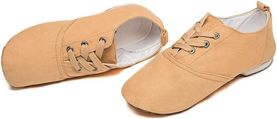 MSMAX Jazz Boots for Girls Lace-up Dancing Sneakers for Boys