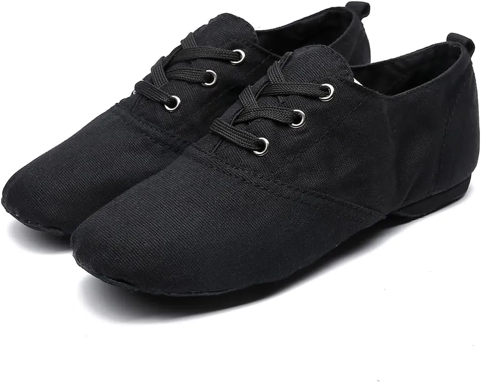 MSMAX Jazz Boots for Girls Lace-up Dancing Sneakers for Boys