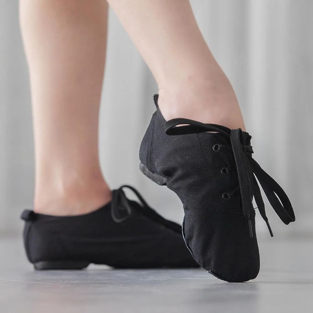 MSMAX Jazz Boots for Girls Lace-up Dancing Sneakers for Boys