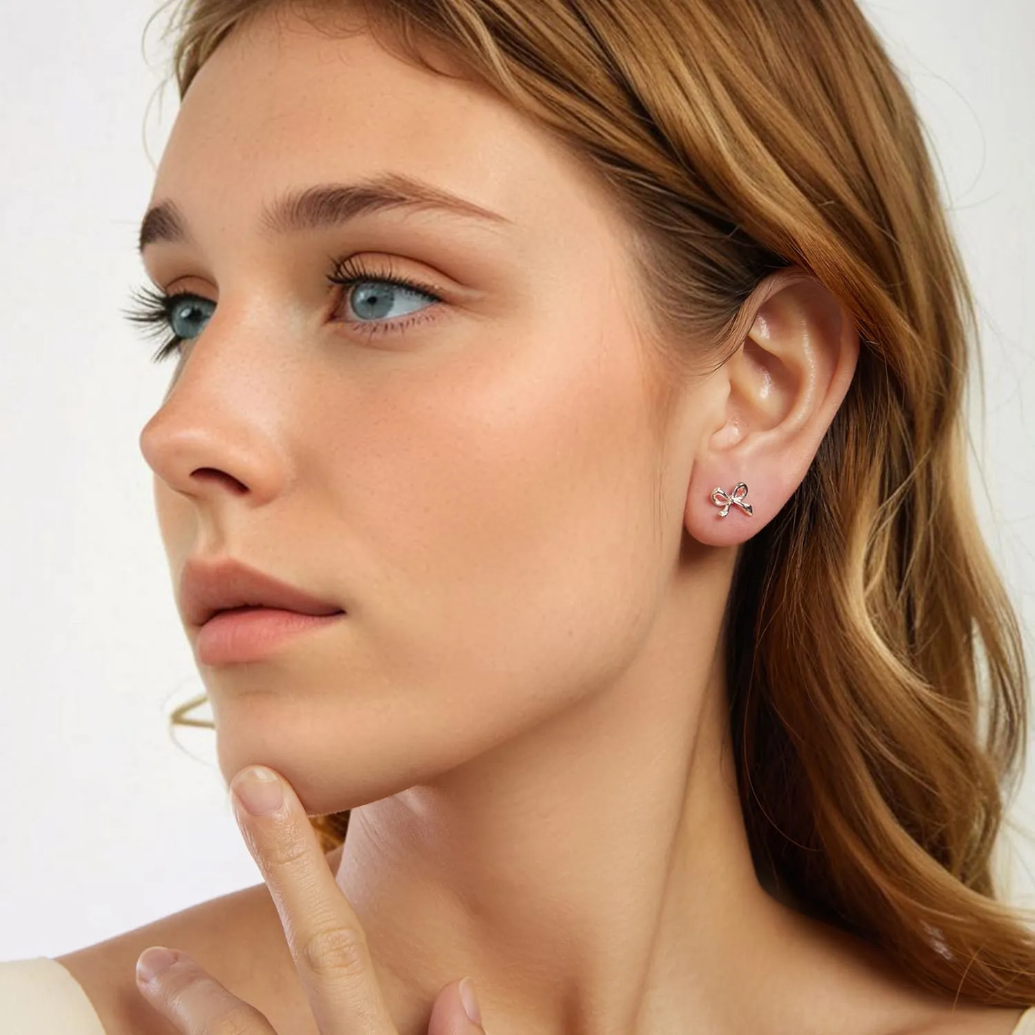 MUNDELL 925 Sterling Silver Classic Bow Knot Stud Earrings Butterfly Owl Poker Heart Hypoallergenic Earrings for Women Fine Jewelry