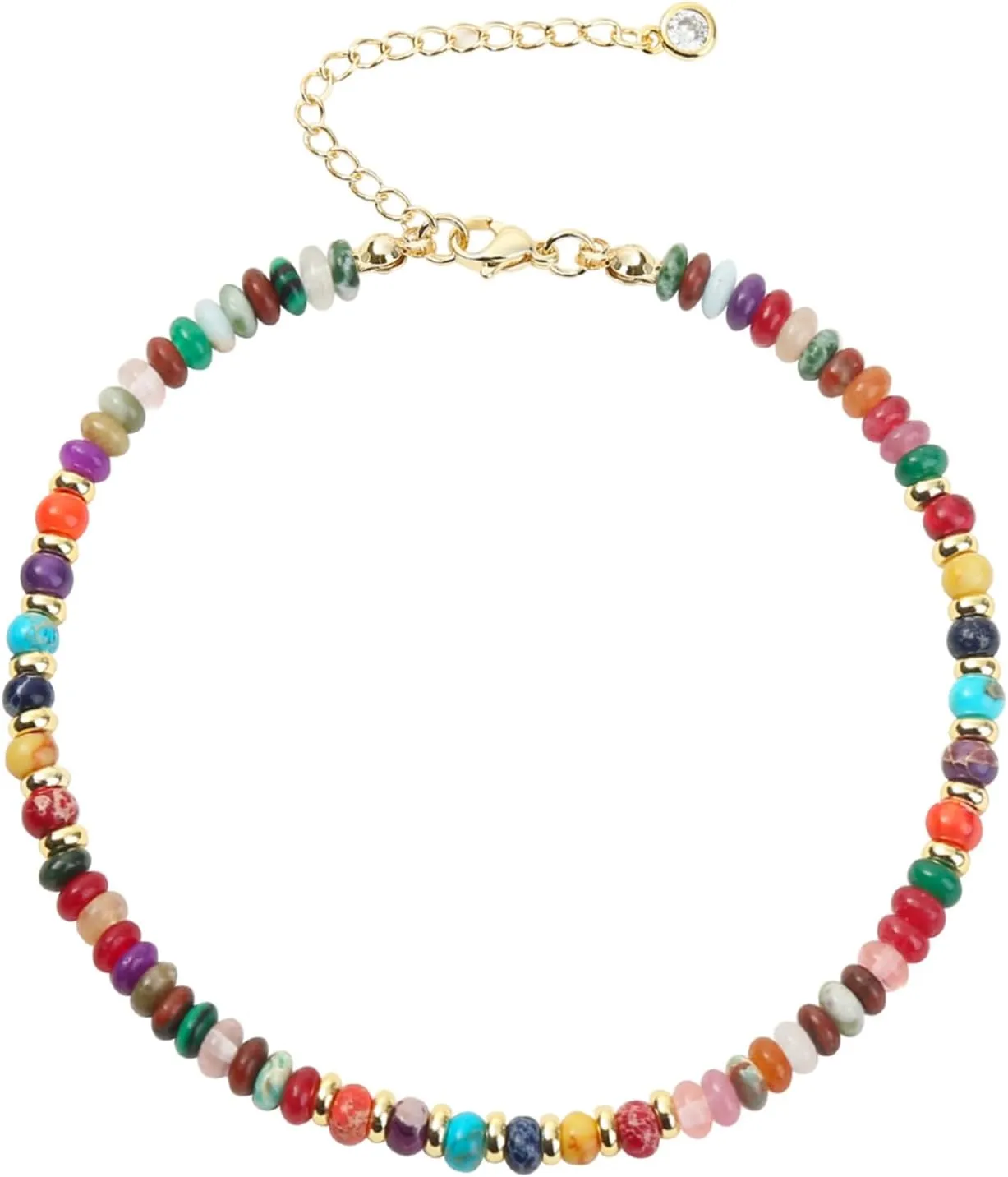 Natural Stone Beaded Anklets Bracelets for Women Handmade Beaded Anklet Bracelet Waterproof Boho Beads Ankle Bracelet Adjustable Summer Jewelry