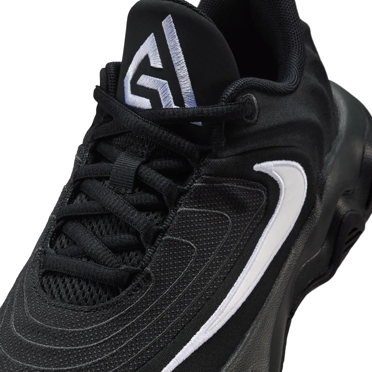 Nike Giannis Immortality 4 Big Kids' Basketball Shoes (FZ6734-001, Black/White/Dark Smoke Grey)