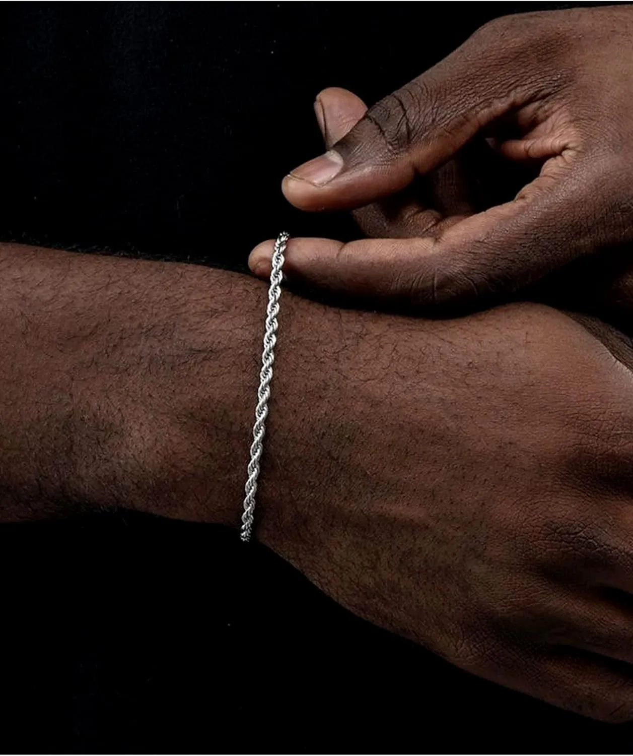 nometo 925 Sterling Silver Rope Chain Bracelet Box Chain Bracelet 2mm3mm5mm Gold/Silver Bracelet for Men Women Silver Bracelet 6.5-9 Inches