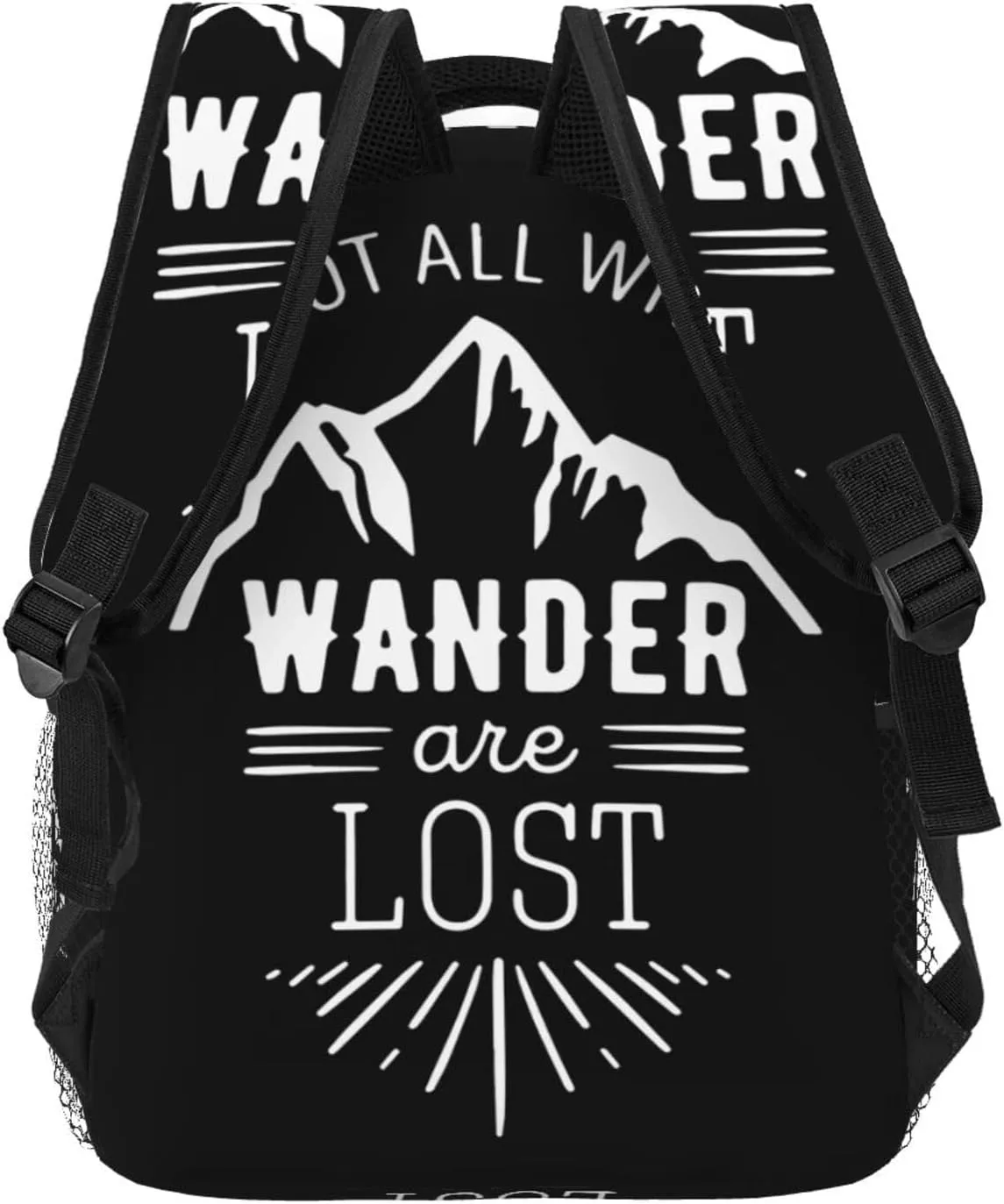 Not All Who Wander Are Lost Backpacks 15in Laptop Backpack Multipurpose Double Shoulder Bag For Men Women Gifts