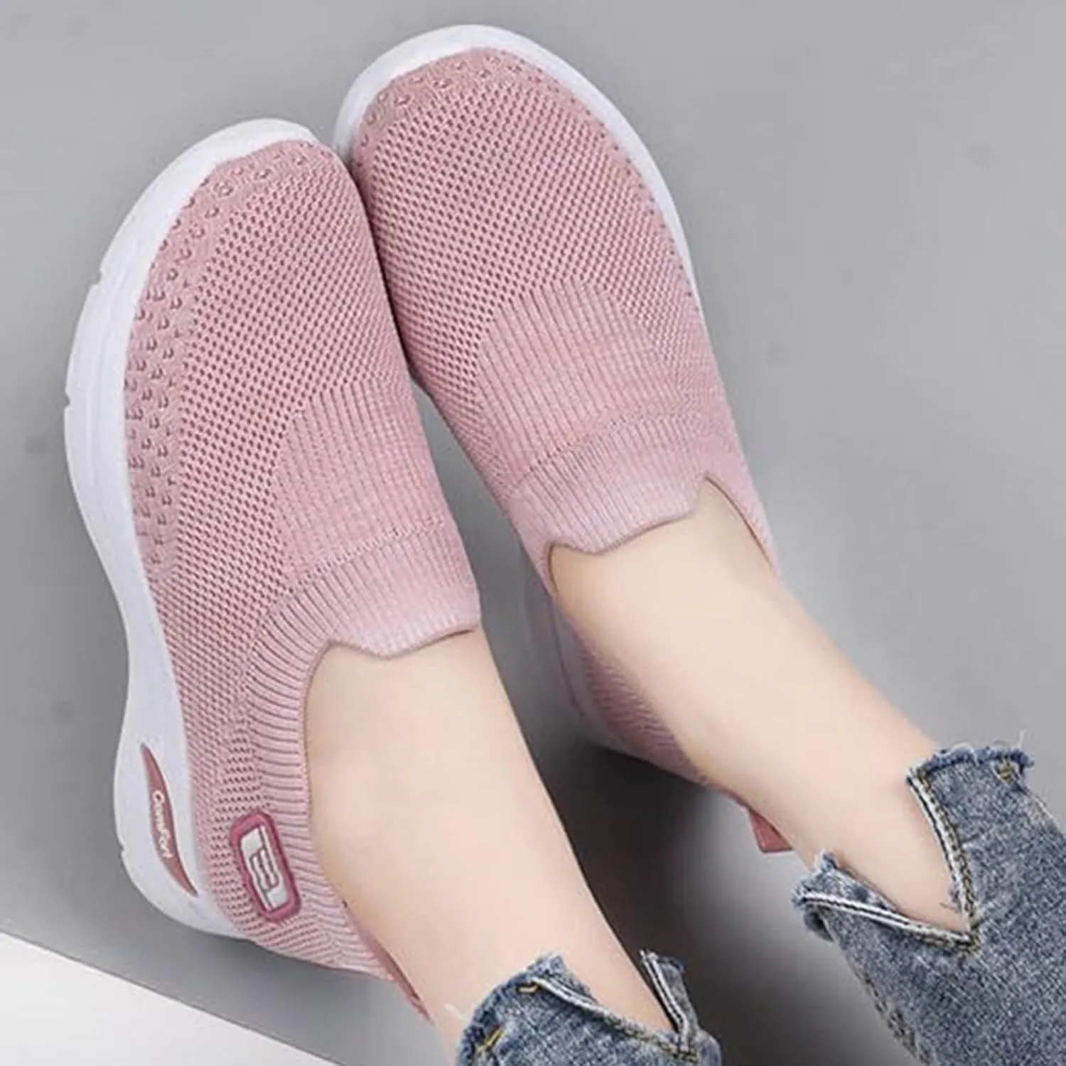 Orthopedic Sneakers for Women Comfort Wear Orthowear Shoes for Women Neuropathy Slip On Shoes Nurse Babe Shoe Ortho Pro Shoe Walking Running Athletic Tennis Sneakers Casual Breathable Lightweight