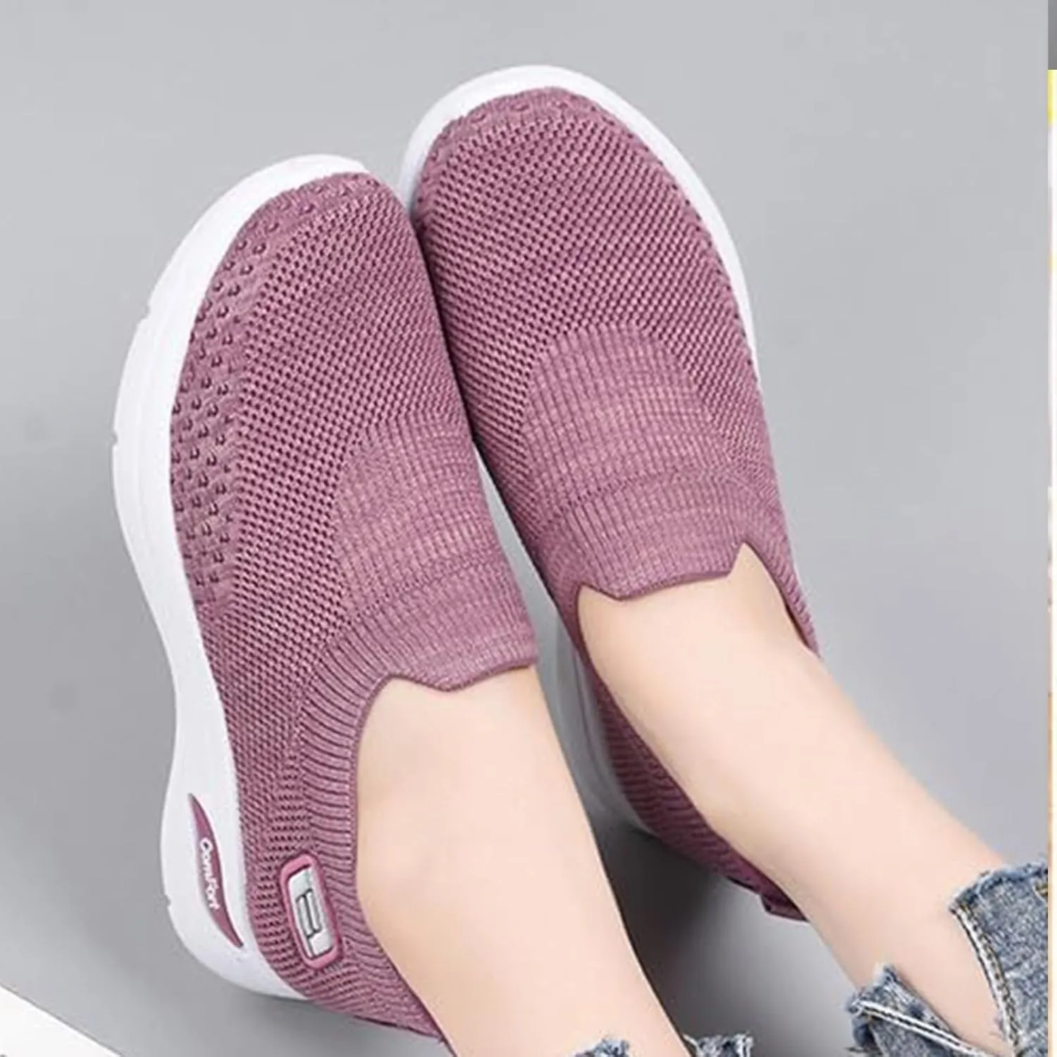 Orthopedic Sneakers for Women Comfort Wear Orthowear Shoes for Women Neuropathy Slip On Shoes Nurse Babe Shoe Ortho Pro Shoe Walking Running Athletic Tennis Sneakers Casual Breathable Lightweight