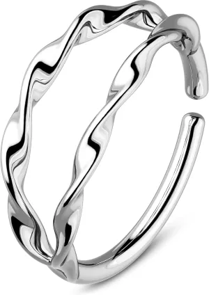 OUFER Double Hoop Nose Rings, 20G Open Nose Rings Hoops 316L Stainless Steel Minimalism Unique Nose Rings for Women Men