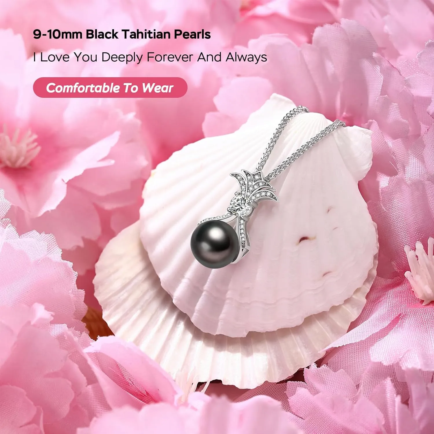 Pearl Necklaces for Women, Anniversary Birthday Gifts for Wife, Mom, Dauhter, Girlfriend, Grandma