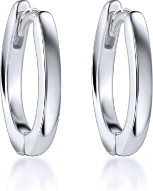 Pori Jewelers Sterling Silver Cuff Earrings Huggie | Small Hoop Earrings for Women - Elegant and Versatile