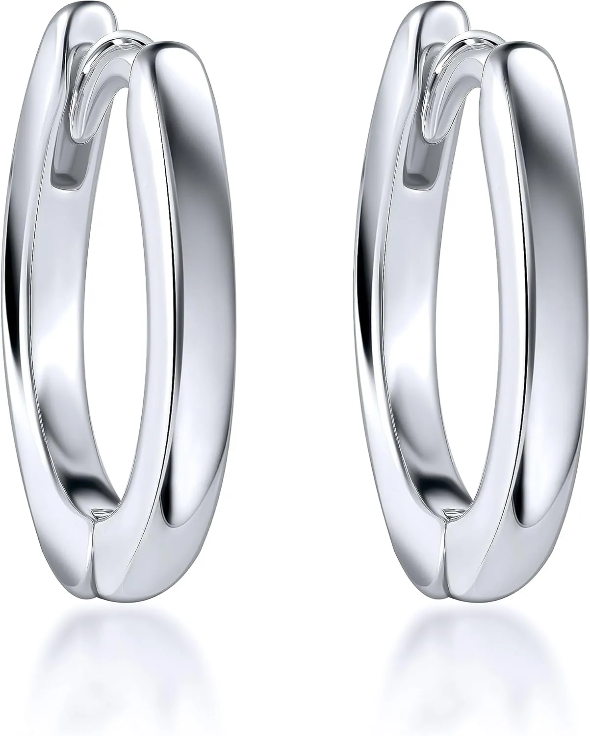 Pori Jewelers Sterling Silver Cuff Earrings Huggie | Small Hoop Earrings for Women - Elegant and Versatile