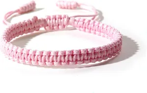 POYAMUSE Handmade Adjustable Braided Bracelet for Women Men  Bohemian Cotton Knitted Rope Anklet, Braided Anklets for Women Summer Trip