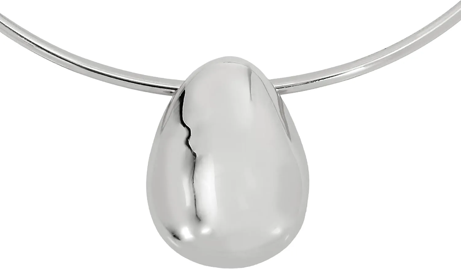 Robert Lee Morris Soho Womens Dome Pendant Wire Necklace