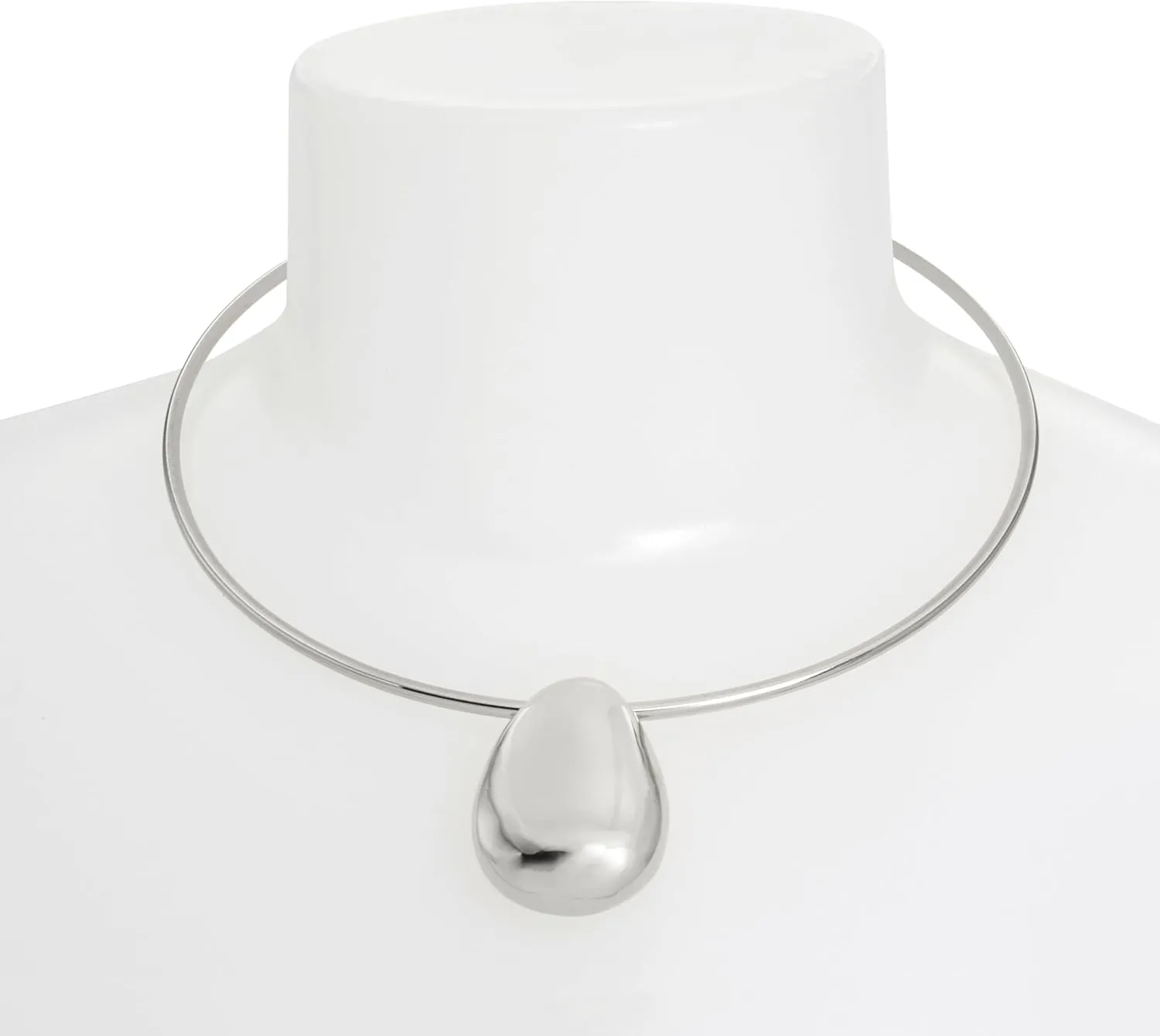 Robert Lee Morris Soho Womens Dome Pendant Wire Necklace