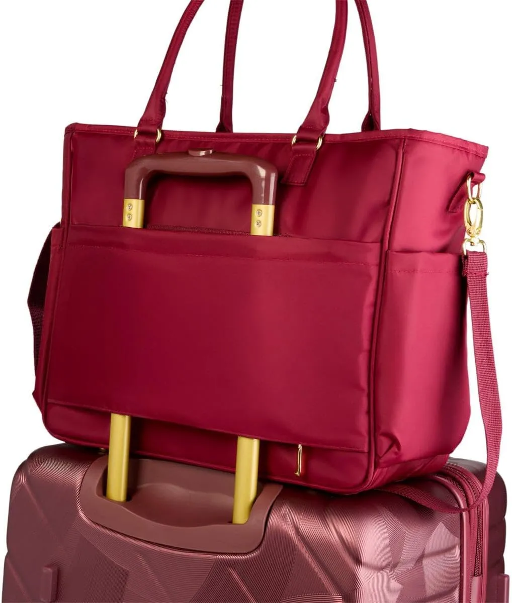 Samantha Brown 30" Trunk Style Case w/Tote (Metallic Burgundy)