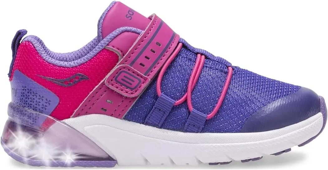 Saucony Unisex-Child Flash Glow 2.0 Jr Sneaker