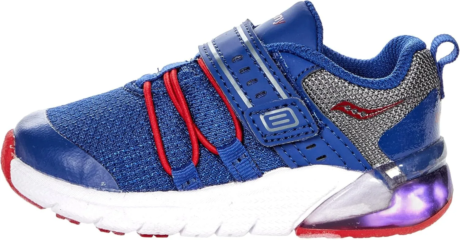 Saucony Unisex-Child Flash Glow 2.0 Jr Sneaker