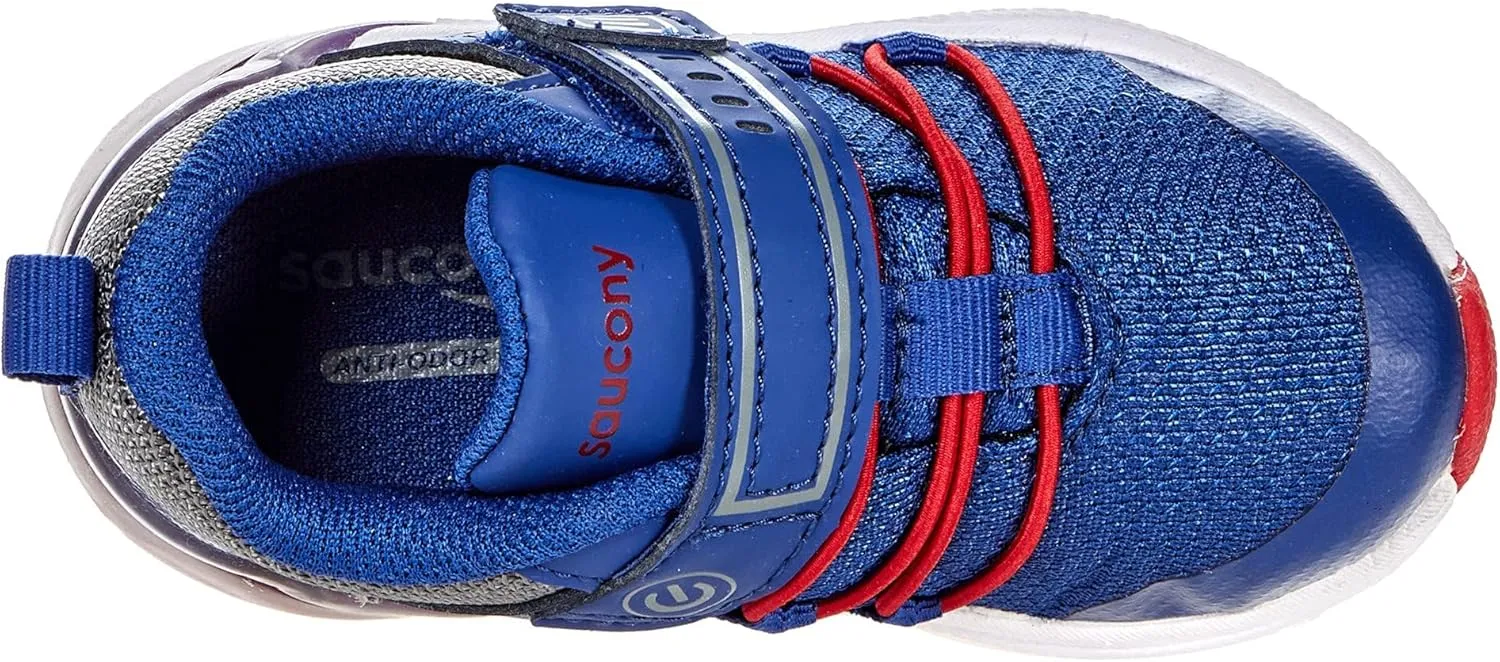 Saucony Unisex-Child Flash Glow 2.0 Jr Sneaker