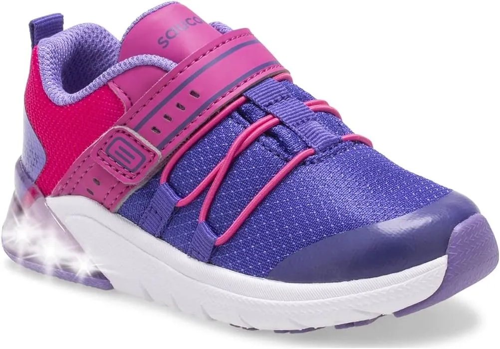 Saucony Unisex-Child Flash Glow 2.0 Jr Sneaker