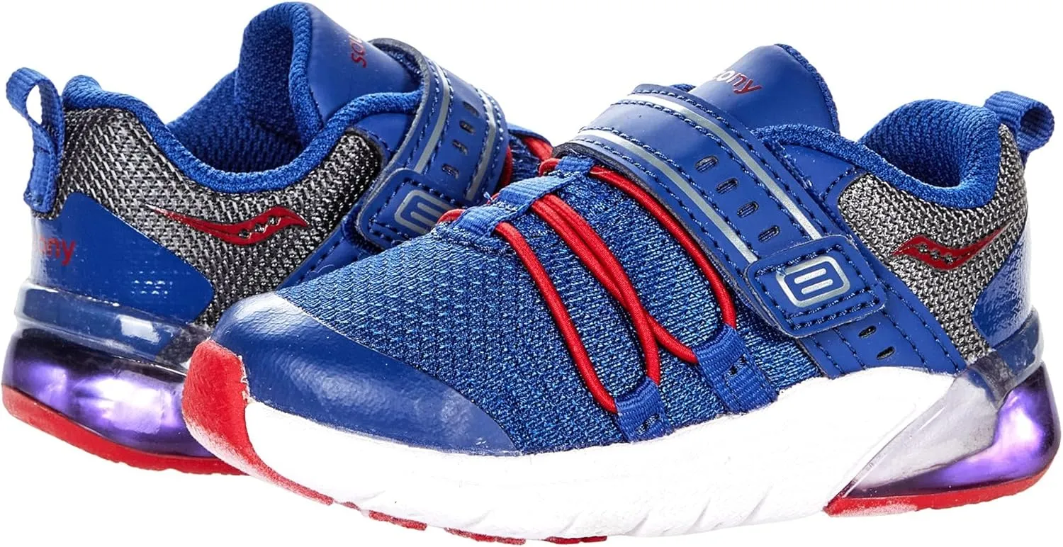Saucony Unisex-Child Flash Glow 2.0 Jr Sneaker