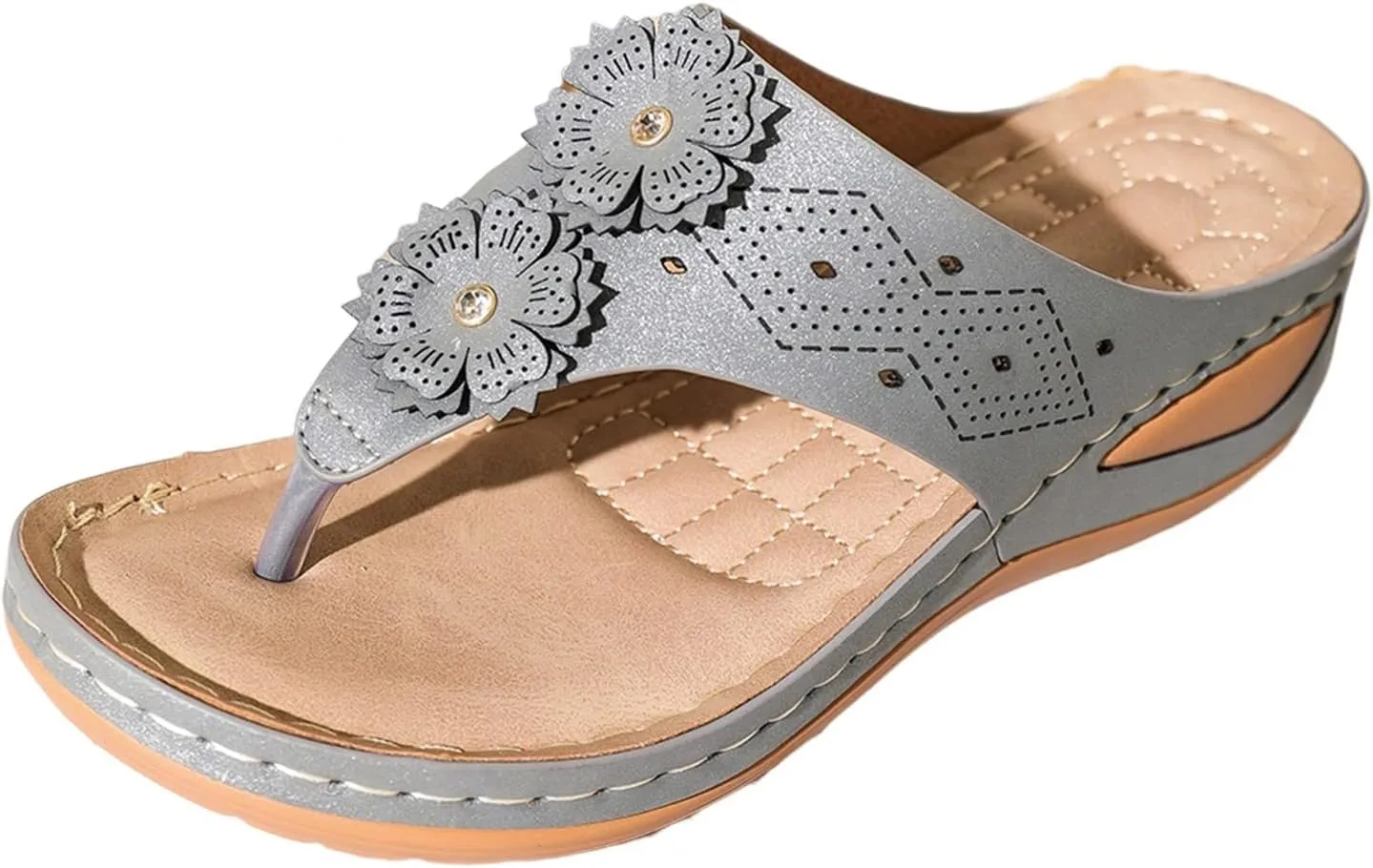 Shoes for Women Walking Sandals Women Flip Flops for Walking Women Orthopedic Walking Shoes Slip On Sandals