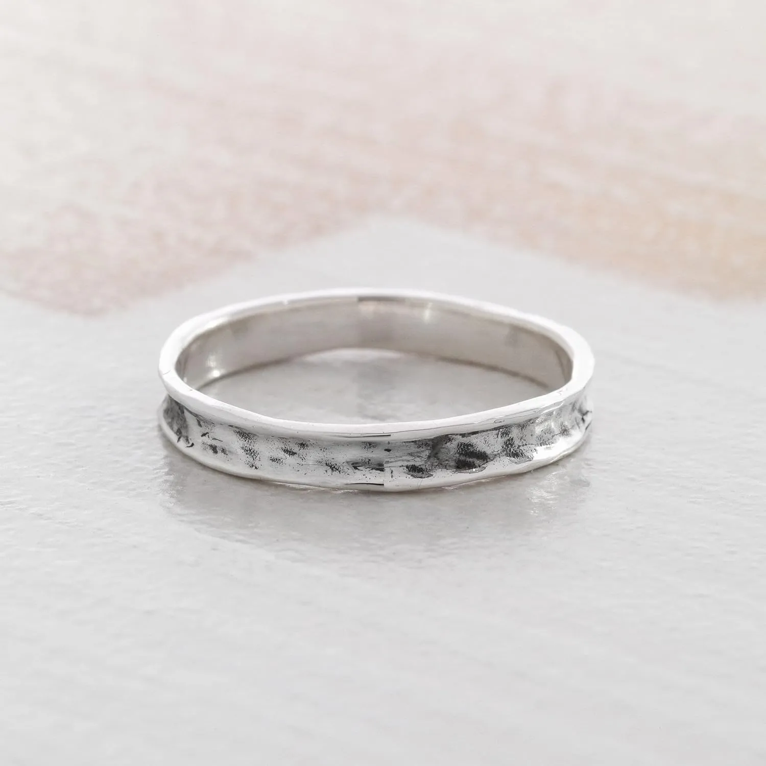 Silpada 'Stellar Stable' Stacking Ring in Hammered Sterling Silver