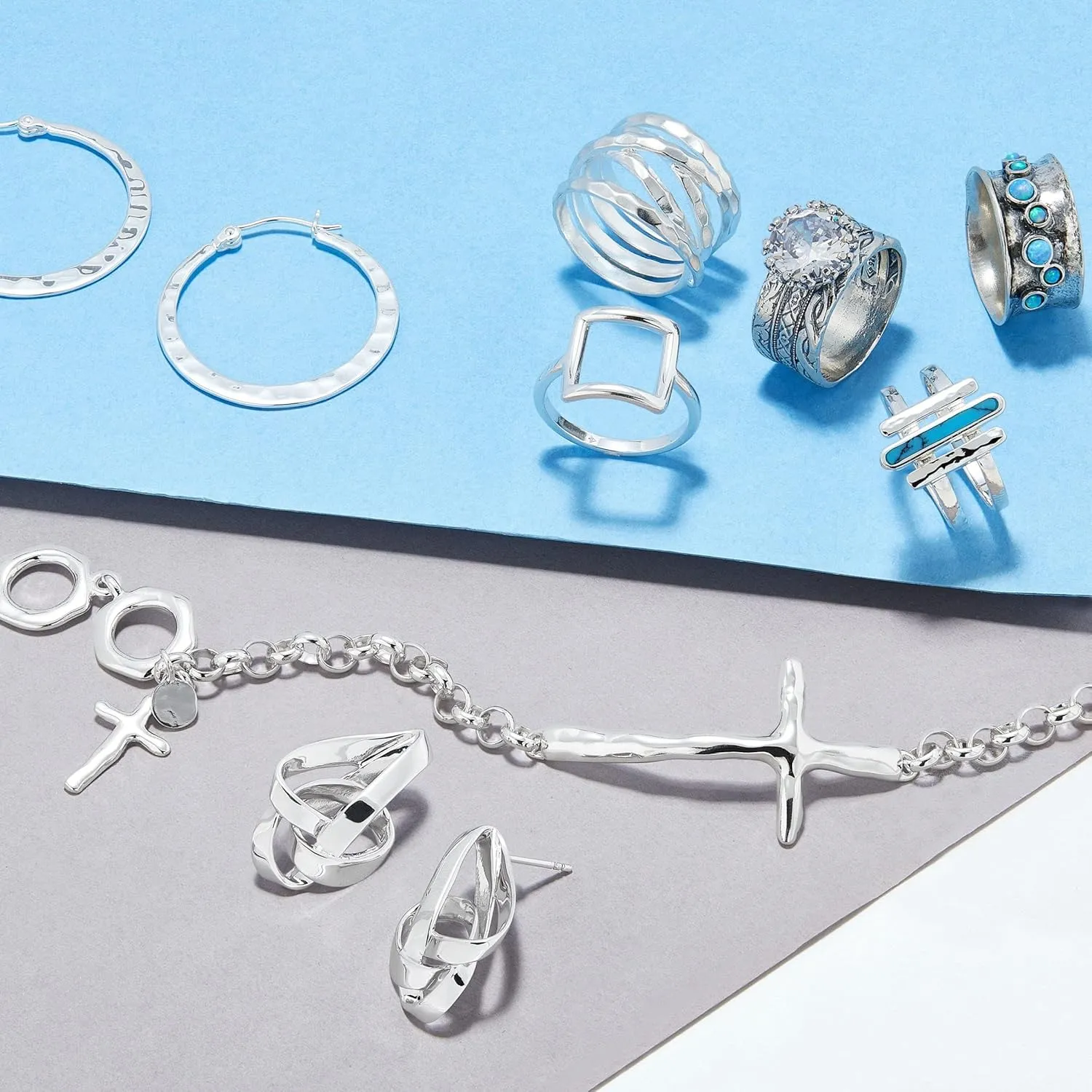 Silpada 'Wrapped Up' Overlapping Textured Band Ring in Sterling Silver