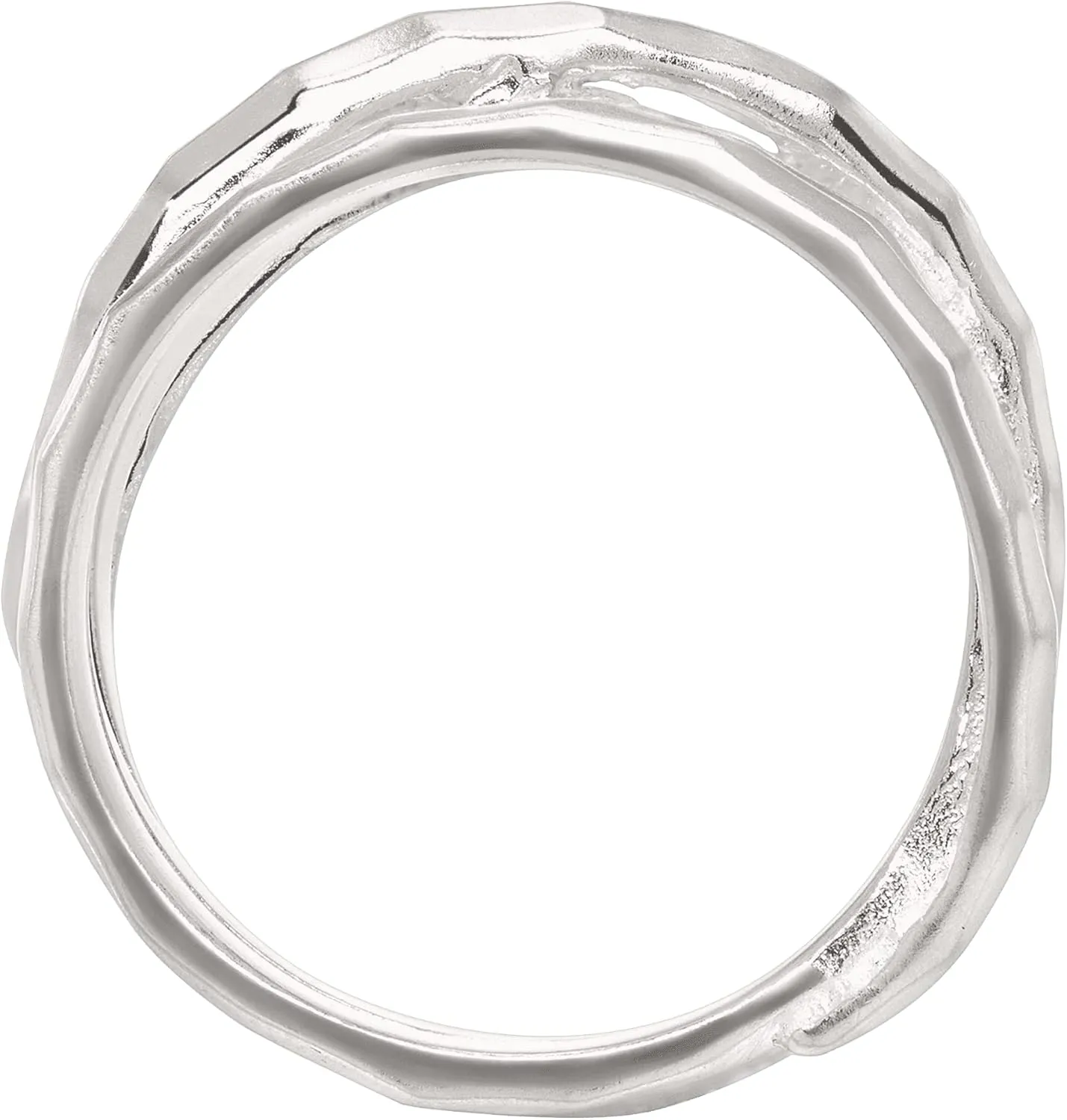 Silpada 'Wrapped Up' Overlapping Textured Band Ring in Sterling Silver