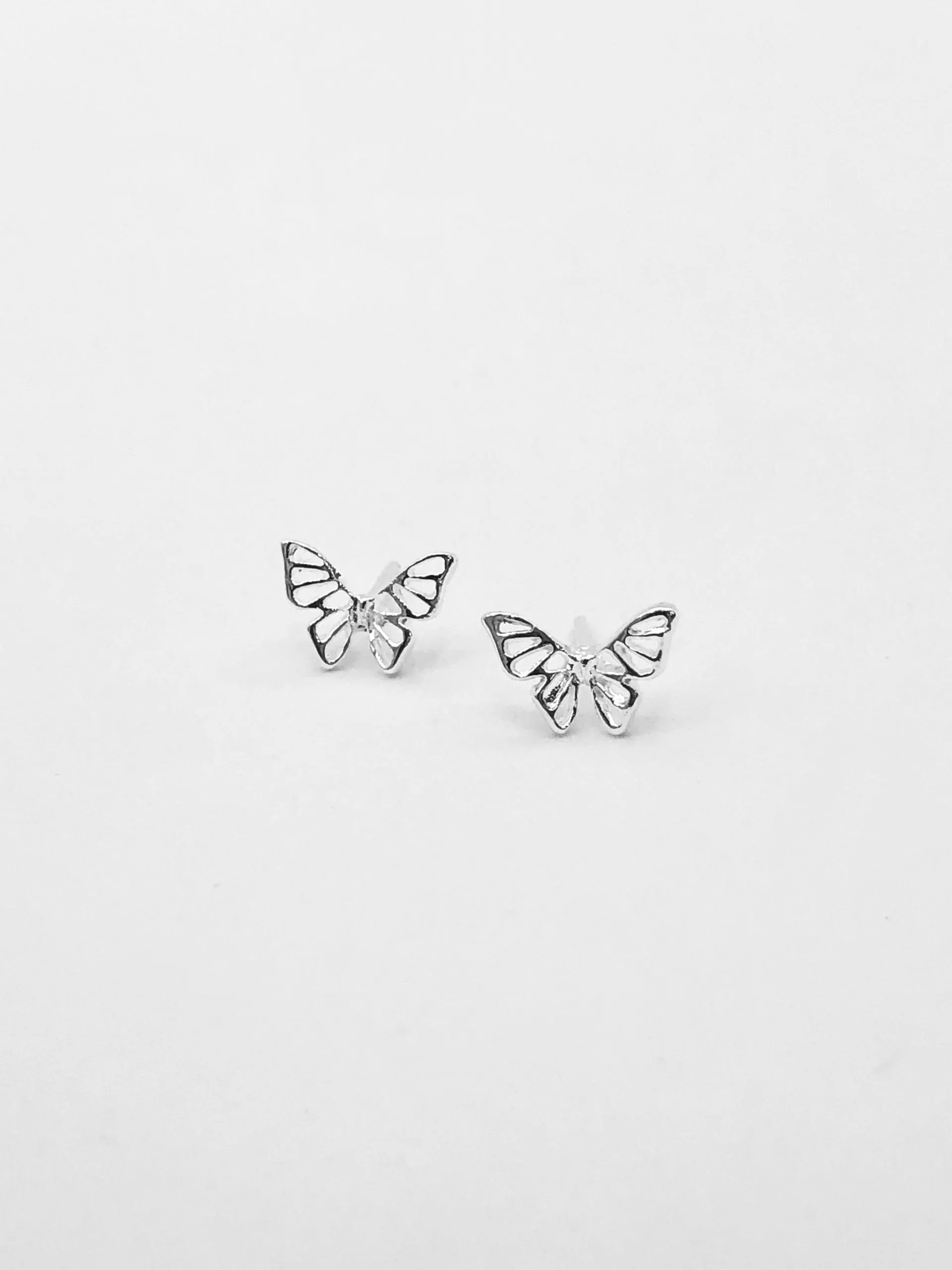 Some Sterling Silver Butterfly Stud Earrings 039
