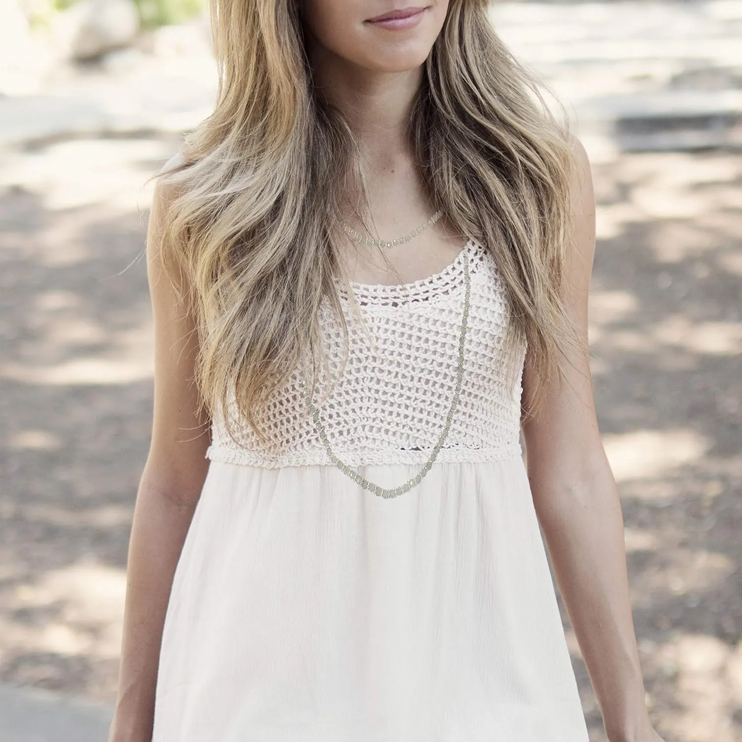 Spinningdaisy Sophisticated Multi Chain Layered Necklace