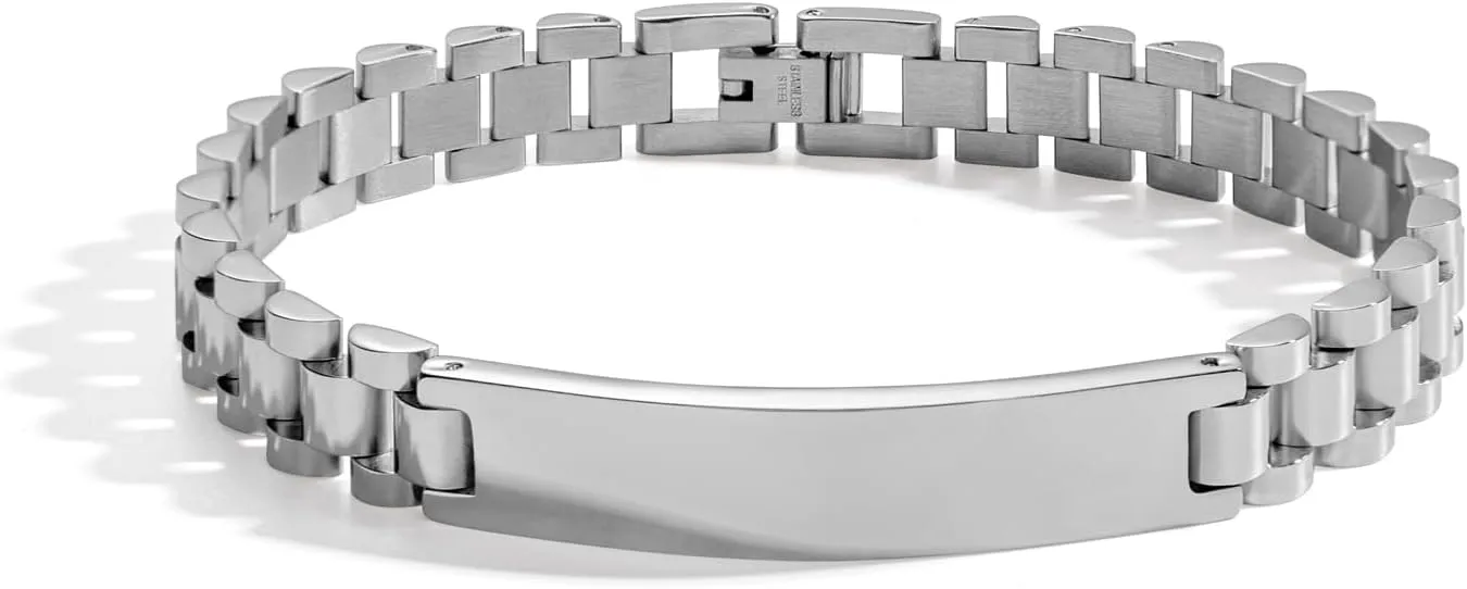 Stainless Steel Men's Bracelets Classic & Durable Mens Bracelet Stylish Elegant Men Jewelry Perfect Gifts for Men